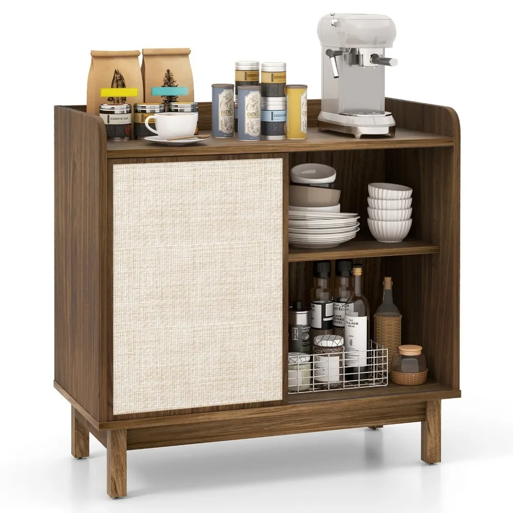 Rattan Buffet Sideboard w/ Adjustable Shelves Storage Cabinet &Sliding Door
Rattan Buffet Sideboard w/ Adjustable Shelves Storage Cabinet &Sliding Door