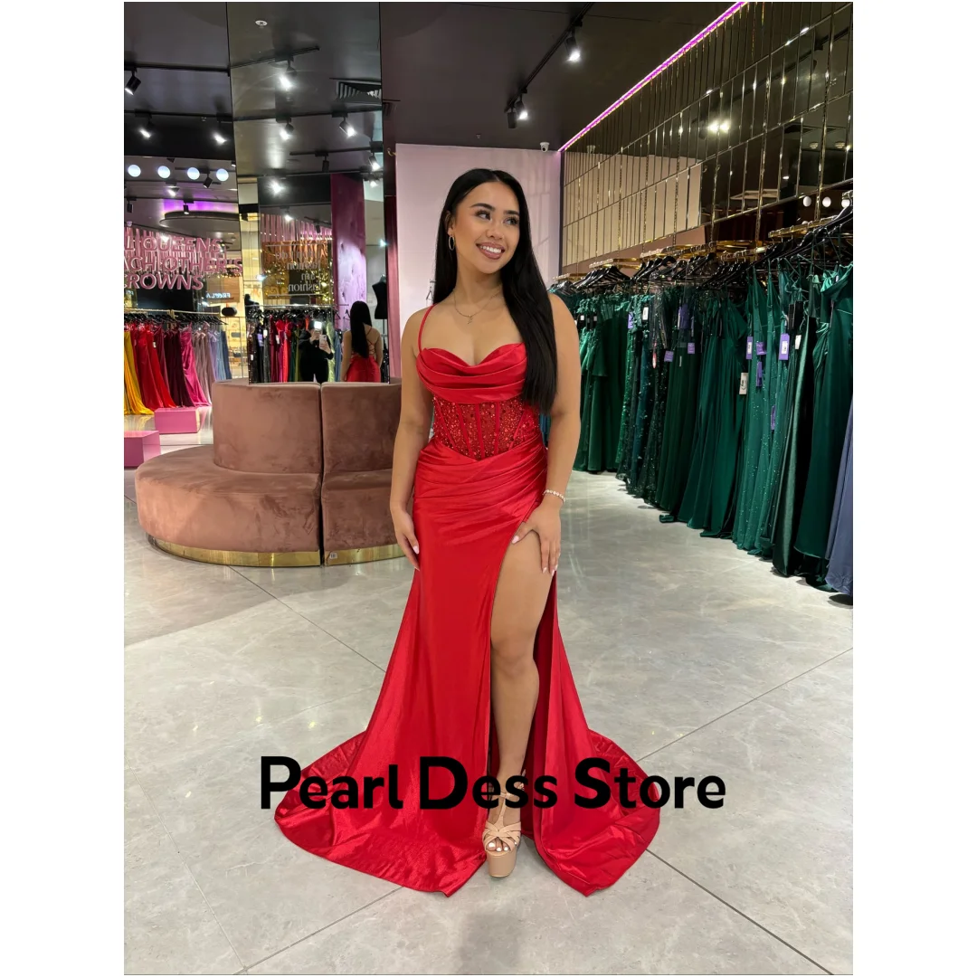 Pearl Sequins Wedding Dress Es Elegant Evening Dresses 2024 Luxury Spaghetti Straps Long Skirt Fish Tail Satin Woman Party Dress
Pearl Sequins Wedding Dress Es Elegant Evening Dresses 2024 Luxury Spaghetti Straps Long Skirt Fish Tail Satin Woman Party Dress