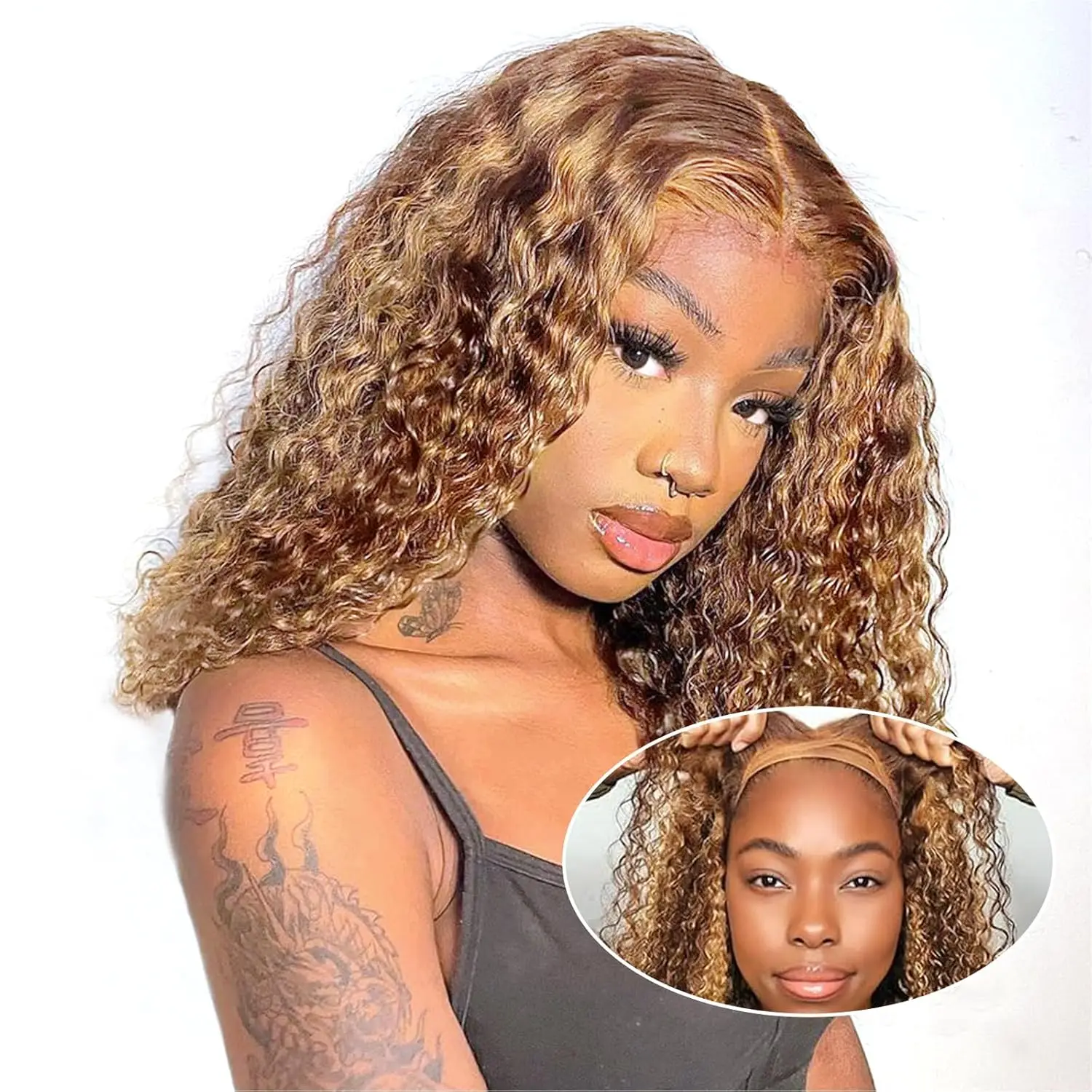 Wear And Go BOB Wig Human Hair 4x4 HD Lace Closure 4/27# Highlight Deep Wave Wigs For Black Women Glueless Short Curly Wig Hair
Wear And Go BOB Wig Human Hair 4x4 HD Lace Closure 4/27# Highlight Deep Wave Wigs For Black Women Glueless Short Curly Wig Hair