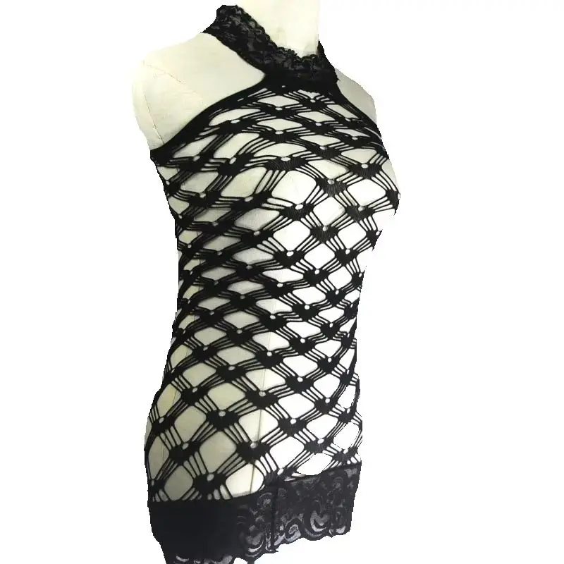 Lace Sexy Dress FishNet Fantasy Halterneck Choker Erotic Show Cup Lingerie Outfit Mesh Tight Night Appeal Underwear For Women
Lace Sexy Dress FishNet Fantasy Halterneck Choker Erotic Show Cup Lingerie Outfit Mesh Tight Night Appeal Underwear For Women