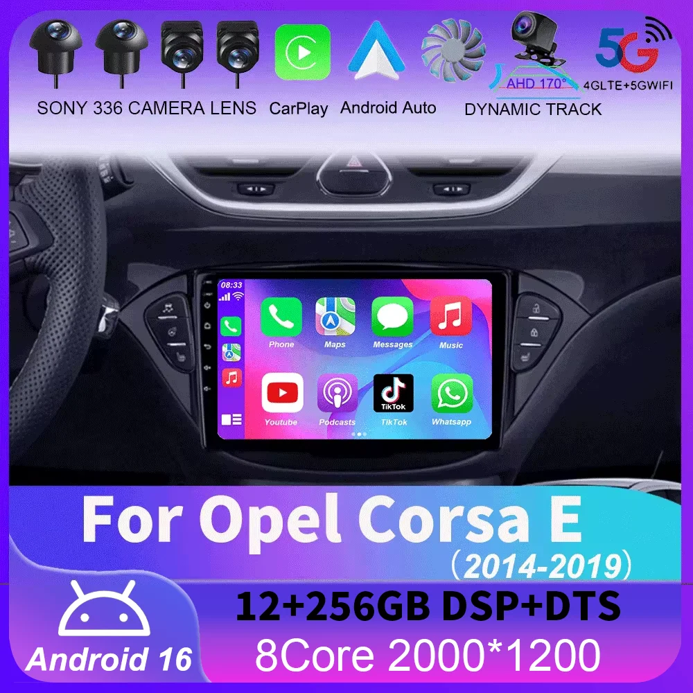 Carplay 2 Din Car Radio Android 16 Audio Multimedia For Opel Corsa E 2014 2015 - 2019 GPS Navigation Auto Stereo Monitor BT WIFI
Carplay 2 Din Car Radio Android 16 Audio Multimedia For Opel Corsa E 2014 2015 - 2019 GPS Navigation Auto Stereo Monitor BT WIFI