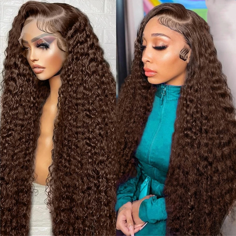 YKB Curly Wigs Brown Human Hair Wig 13X6 HD Lace Front 30 40 Inch Deep Wave Frontal Wig Chocolate #2 Colored Brazilian For Women
YKB Curly Wigs Brown Human Hair Wig 13X6 HD Lace Front 30 40 Inch Deep Wave Frontal Wig Chocolate #2 Colored Brazilian For Women