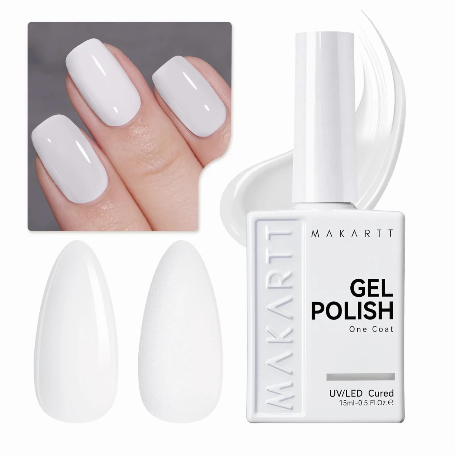 Гель-лак Makartt 15 мл - Ультрапигментированный, однослойный, снимаемый, с высоким глянцем и керамическим блеском, профессиональный УФ-лак для маникюра
Гель-лак Makartt 15 мл - Ультрапигментированный, однослойный, снимаемый, с высоким глянцем и керамическим блеском, профессиональный УФ-лак для маникюра