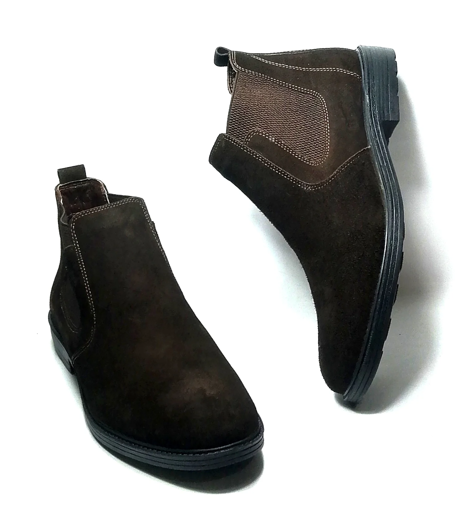 MEN'S BROWN AND BLACK SUEDE NUBUCK LEATHER BOOTS . QUALITY FASHION DRESS AND DAILY BOOTS RUBBER SOLE CHELSEA MODEL LUXURIOUS
MEN'S BROWN AND BLACK SUEDE NUBUCK LEATHER BOOTS . QUALITY FASHION DRESS AND DAILY BOOTS RUBBER SOLE CHELSEA MODEL LUXURIOUS