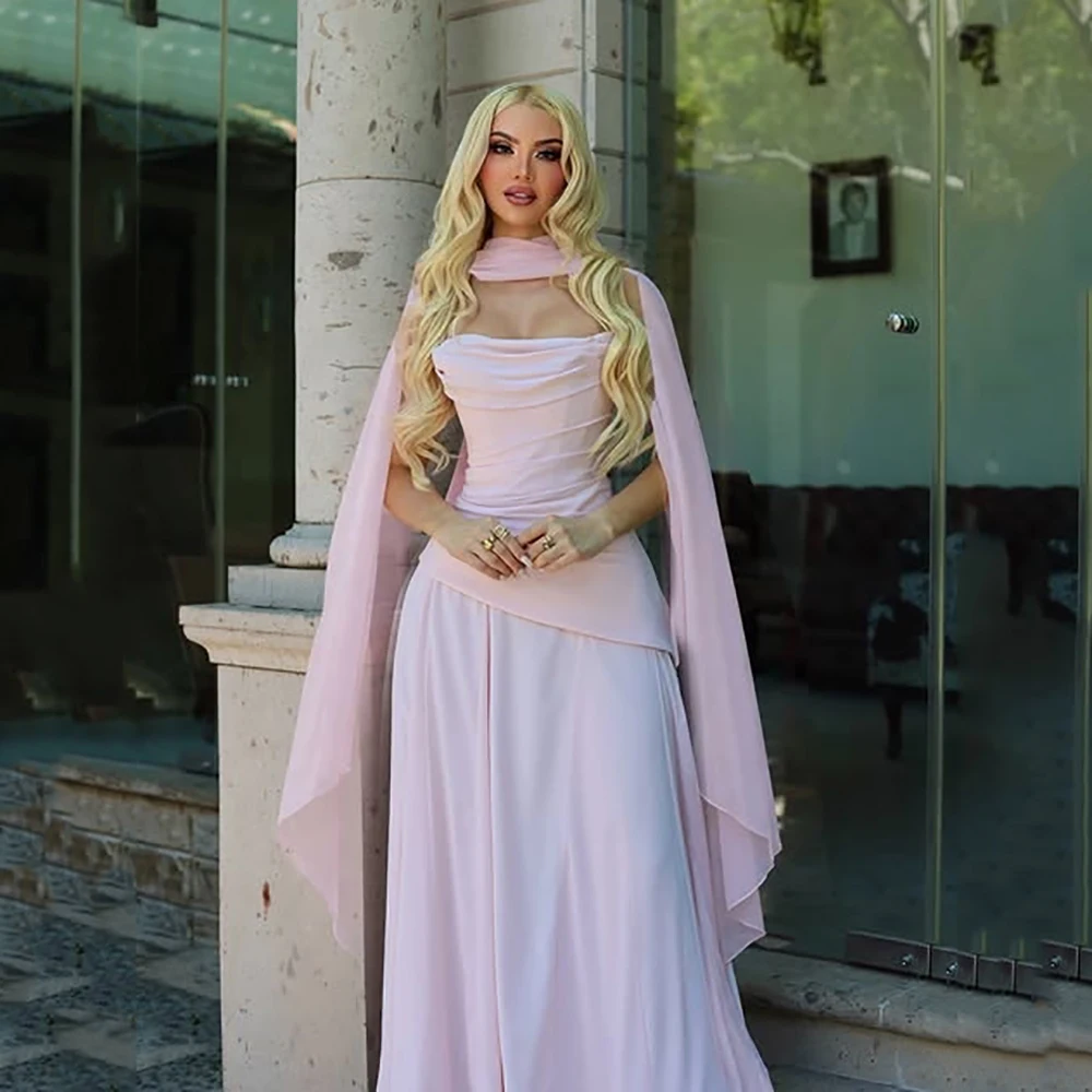 Galarity Customized Pink Prom Dress Shawl Gala Birthday Dress Ruched A Line Party Dress Strapless Formal Evening Gown For Women
Galarity Customized Pink Prom Dress Shawl Gala Birthday Dress Ruched A Line Party Dress Strapless Formal Evening Gown For Women