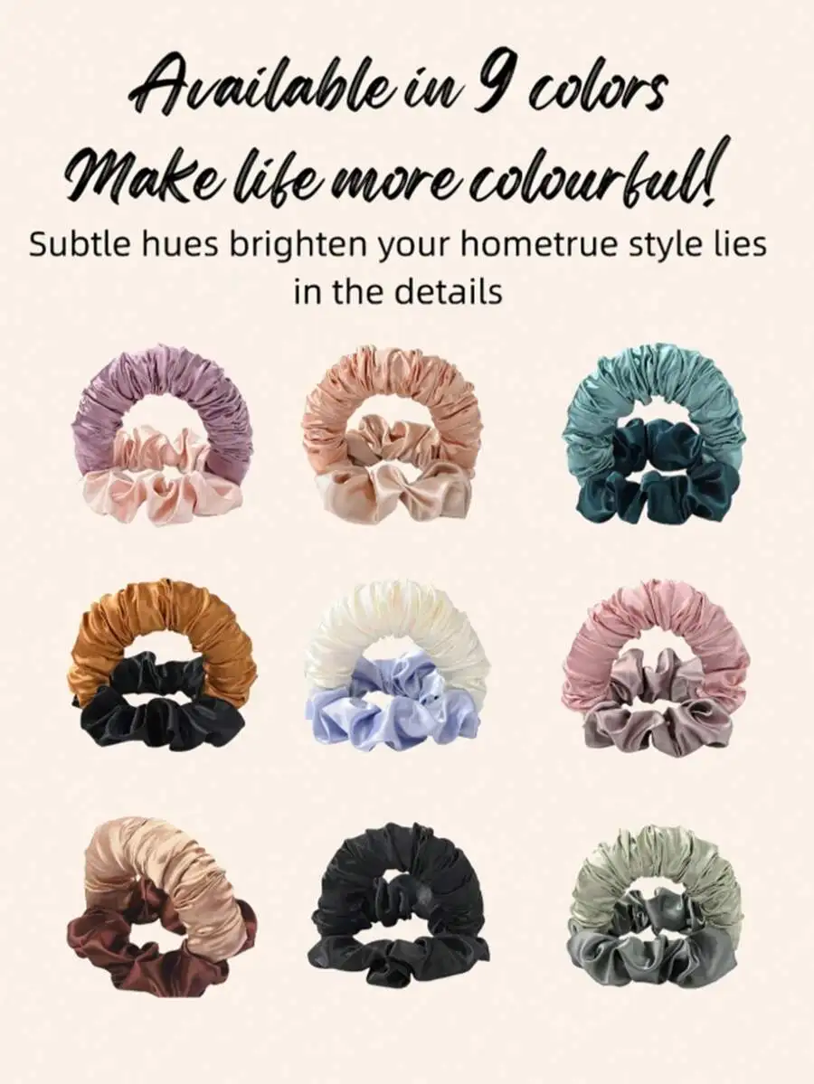 No Heat Curling Hair Scrunchies, Brown Satin No Heat Curler, Can Be Worn While Sleeping, Soft & Comfortable Sleep Scrunchies, Lazy Curler, No Heat Needed To Create Long Curly Hair, Fashion Versatile, Suitable For Outdoor And Sports, Mother's Day Gift, Gif
No Heat Curling Hair Scrunchies, Brown Satin No Heat Curler, Can Be Worn While Sleeping, Soft & Comfortable Sleep Scrunchies, Lazy Curler, No Heat Needed To Create Long Curly Hair, Fashion Versatile, Suitable For Outdoor And Sports, Mother's Day Gift, Gif