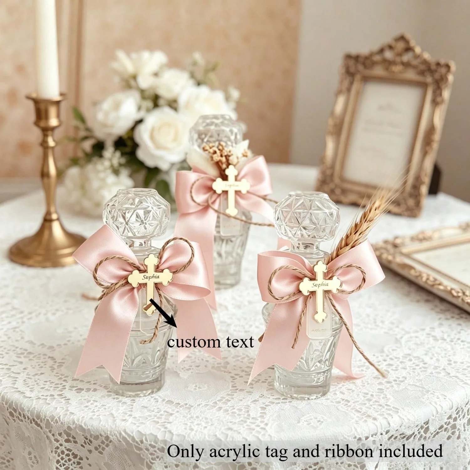 Custom Mirror Acrylic Cross Tags Bulk Personalized Name Baptism Keepsake for Christening Wedding Birthday Communion Gift
Custom Mirror Acrylic Cross Tags Bulk Personalized Name Baptism Keepsake for Christening Wedding Birthday Communion Gift
