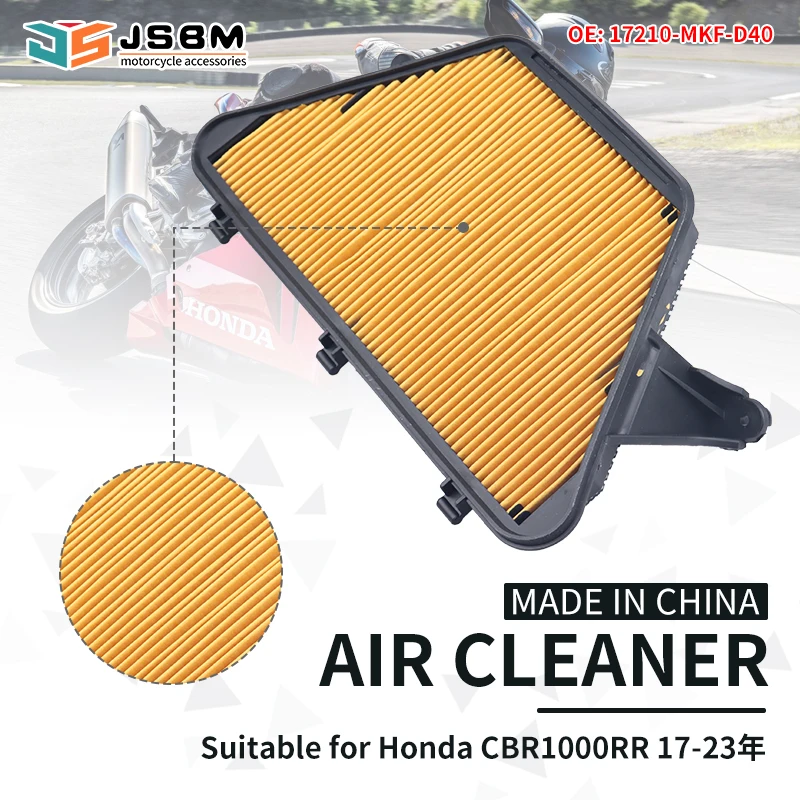 JSBM Motorcycle Air Filter Intake Cleaner For Honda CBR1000 RR CB1000RR CBR1000RR-R Fireblade 2017 2018 2019 2020 2021 2022 2023
JSBM Motorcycle Air Filter Intake Cleaner For Honda CBR1000 RR CB1000RR CBR1000RR-R Fireblade 2017 2018 2019 2020 2021 2022 2023