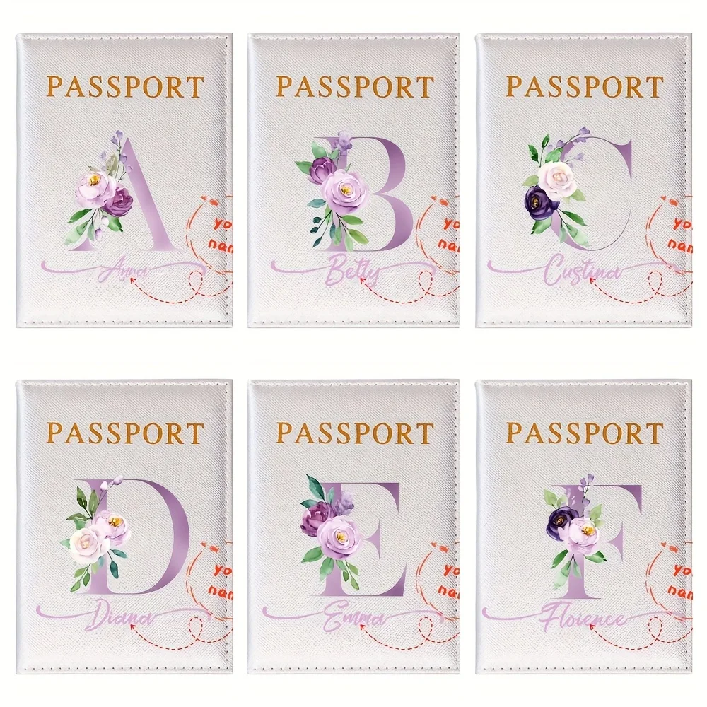 Personalized Floral Initials PU Passport Holder, Ultra-thin Travel Wallet Card Storage Travel Accessory
Personalized Floral Initials PU Passport Holder, Ultra-thin Travel Wallet Card Storage Travel Accessory