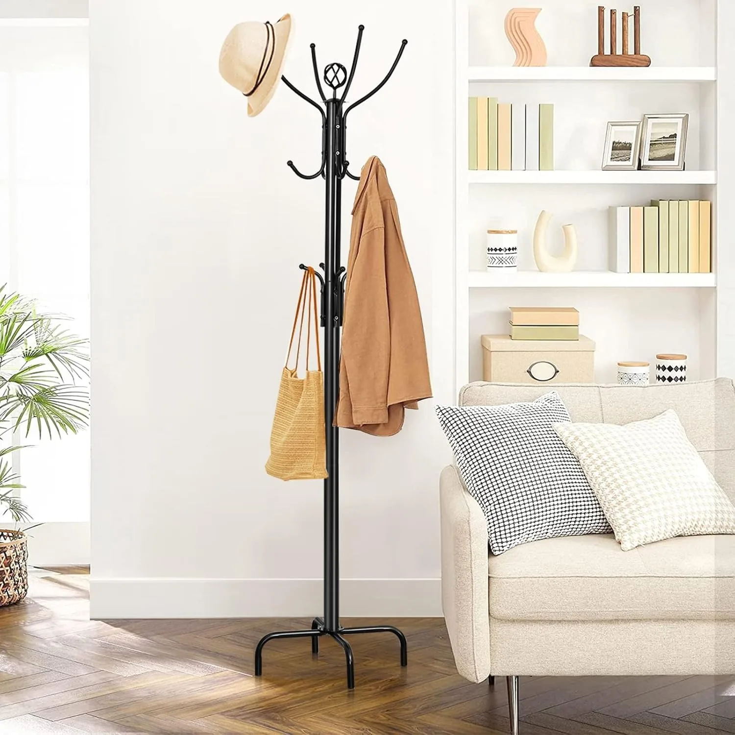 Coat Rack Freestanding, 78 Inch Heavy Duty Metal Coat Tree, Free Standing Entryway Hat Coat Jacket Umbrella Holder, Clo
Coat Rack Freestanding, 78 Inch Heavy Duty Metal Coat Tree, Free Standing Entryway Hat Coat Jacket Umbrella Holder, Clo
