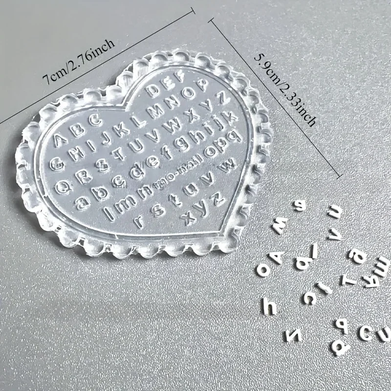 1pc Self-Made Nail Art Letter Mold, Carving Set with Uppercase And Lowercase Letters, Transparent Nail Shaping Soft Mold Set for
1pc Self-Made Nail Art Letter Mold, Carving Set with Uppercase And Lowercase Letters, Transparent Nail Shaping Soft Mold Set for