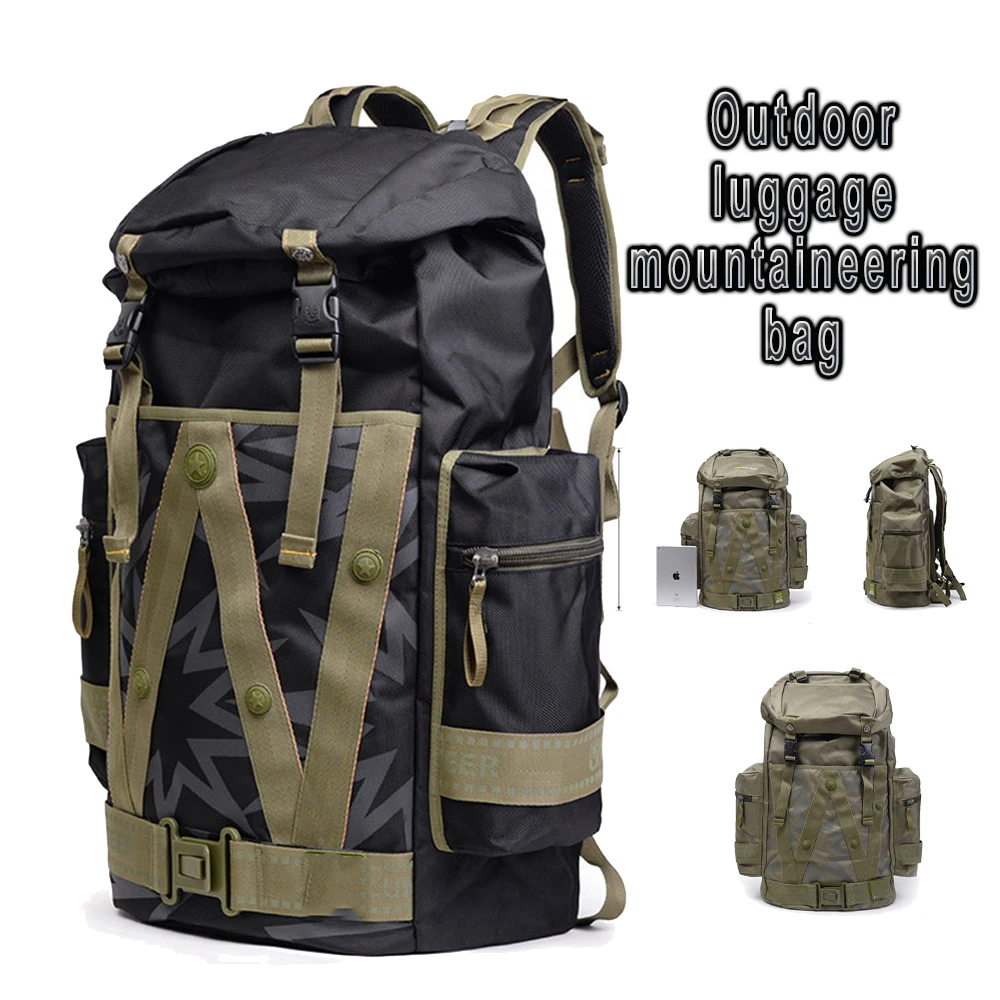 Tactical Luggage Mountaineering Bags Large Capacity Multiple pockets Backpacks Men's Women's Travel Packs for Hiking Camping
Tactical Luggage Mountaineering Bags Large Capacity Multiple pockets Backpacks Men's Women's Travel Packs for Hiking Camping