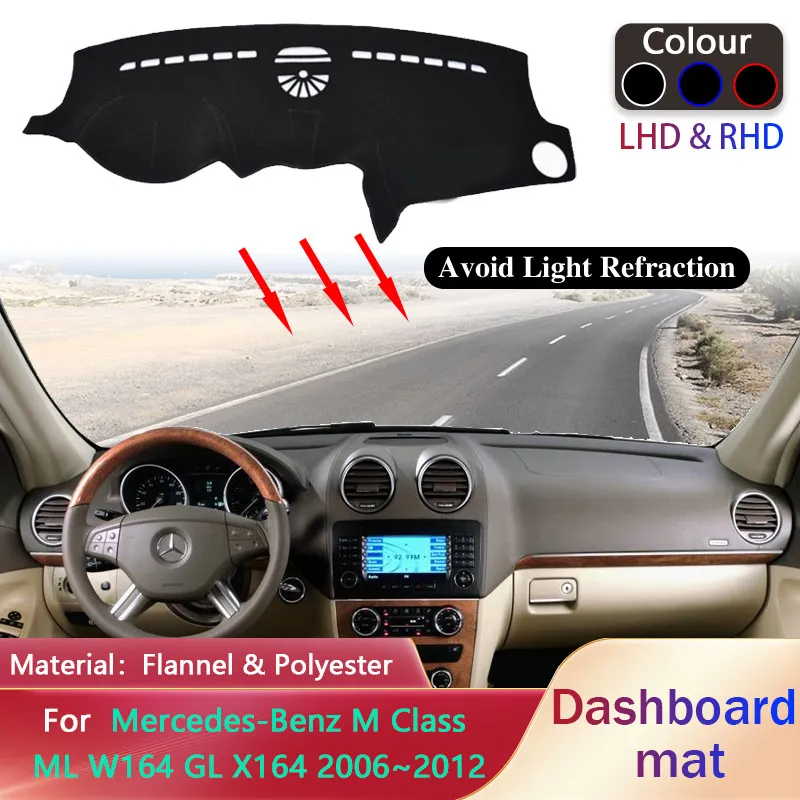 Car Dashboard Pad for Mercedes-Benz M Class ML W164 GL X164 2006~2012 Liner Mat Sunshade Pad Dashmat Carpet Rug Cover Accessorie
Car Dashboard Pad for Mercedes-Benz M Class ML W164 GL X164 2006~2012 Liner Mat Sunshade Pad Dashmat Carpet Rug Cover Accessorie