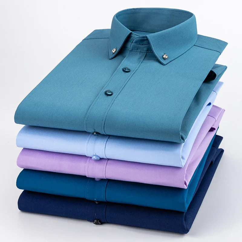 Мужская рубашка с длинным рукавом, деловой Повседневный дышащий Удобный приталенный силуэт, не нуждается в глажке, однотонный топ, высокого качества, для работы
Мужская рубашка с длинным рукавом, деловой Повседневный дышащий Удобный приталенный силуэт, не нуждается в глажке, однотонный топ, высокого качества, для работы