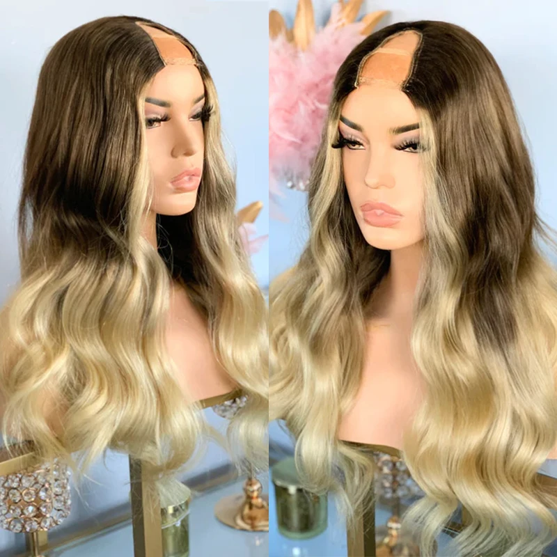 100% Human Hair U Part Wig Ombre Dark Blonde Balayage U Shape Wig For Women 2x4 Opening Human Hair Wigs Body Wavy Highlight Wigs
100% Human Hair U Part Wig Ombre Dark Blonde Balayage U Shape Wig For Women 2x4 Opening Human Hair Wigs Body Wavy Highlight Wigs