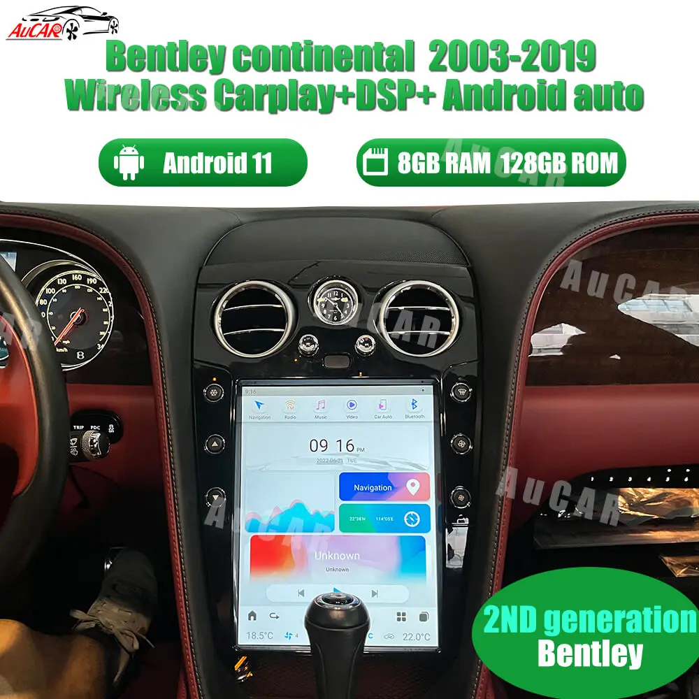 AuCar Tesla Android 11 12.1″ Car Radio GPS Navigation Car Video For Bentley Continental 2003-2019 Car Multimedia Stereo Player
AuCar Tesla Android 11 12.1″ Car Radio GPS Navigation Car Video For Bentley Continental 2003-2019 Car Multimedia Stereo Player