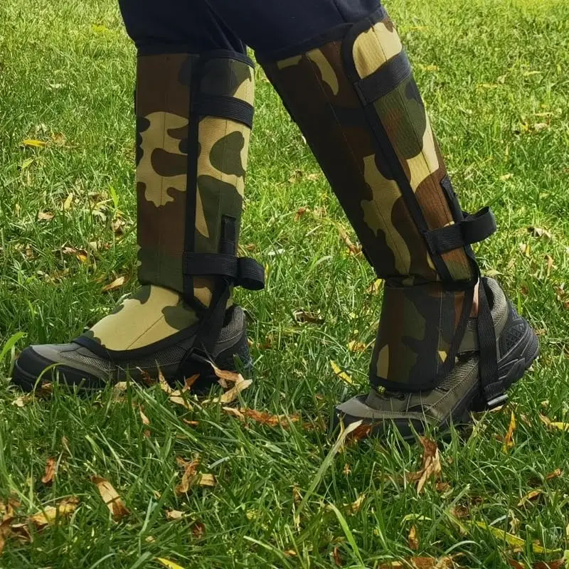 Snake Proof Leg Gaiters, Waterproof 1000D Oxford, Military Green Camo, Adjustable Buckle Design Wear-resistant and Scratch
Snake Proof Leg Gaiters, Waterproof 1000D Oxford, Military Green Camo, Adjustable Buckle Design Wear-resistant and Scratch