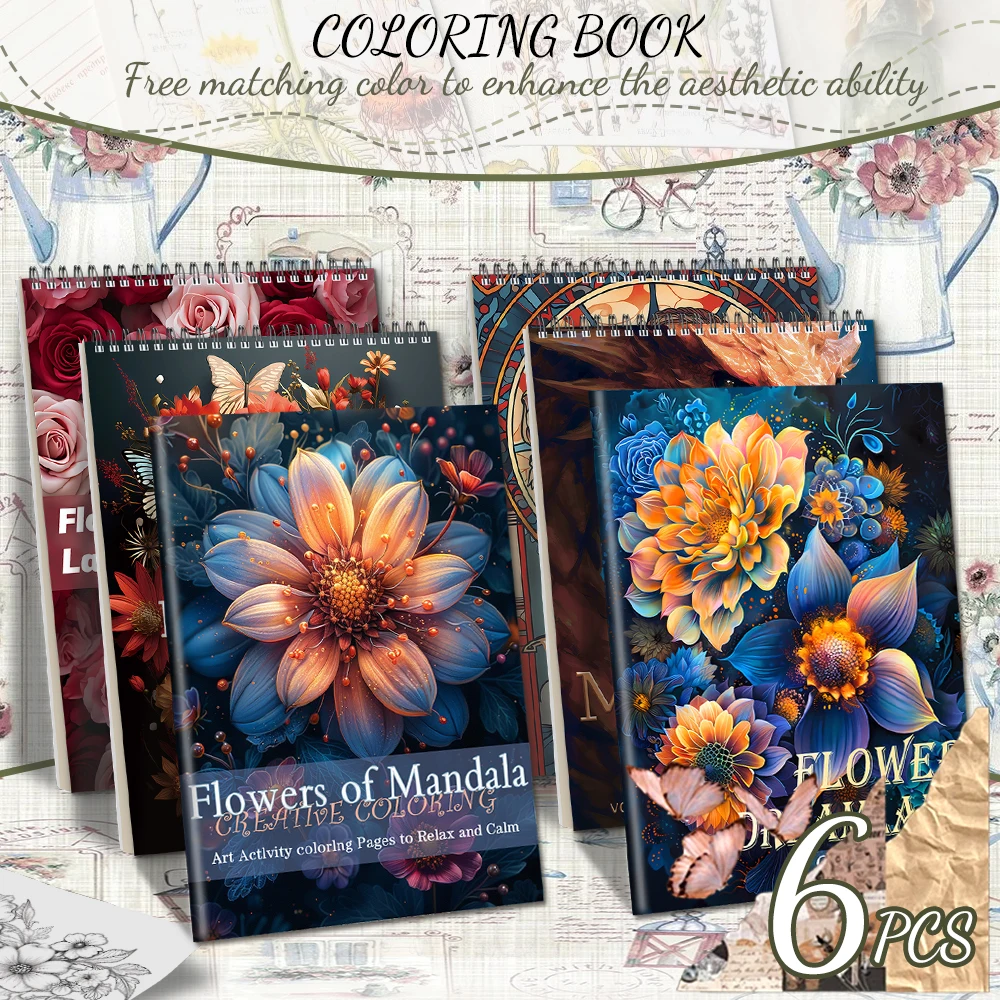 6pcs High Quality Coloring Book Set, Beautiful Pictures and Thick Paper, Single-sided Coloring, Luxury Gifts.
6pcs High Quality Coloring Book Set, Beautiful Pictures and Thick Paper, Single-sided Coloring, Luxury Gifts.