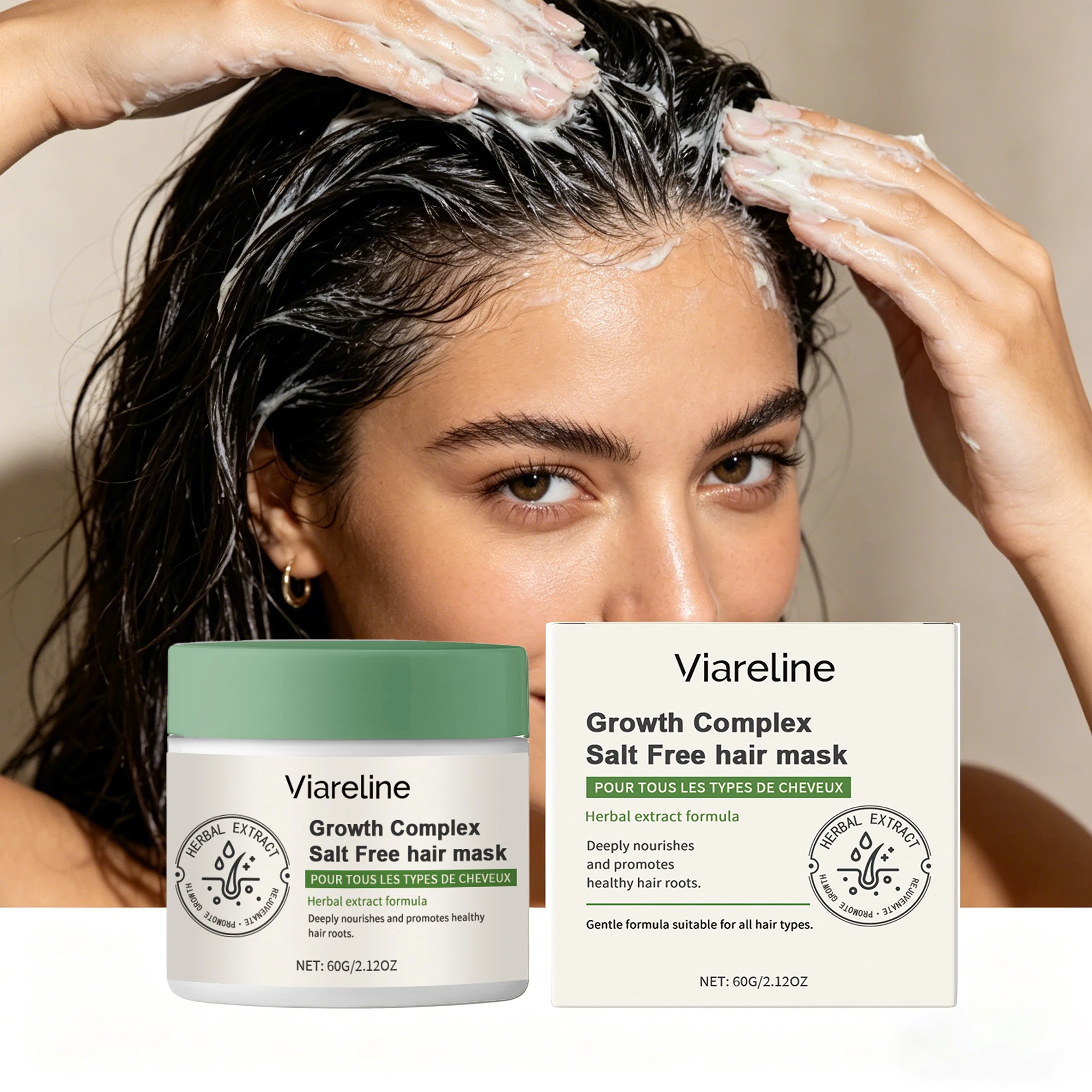 60g Herbal Hair Care Mask Deep Nourishing Reduce Dryness Repair Damaged Hair Enhance Gloss Promote Healthy Root Mild Hair Mask
60g Herbal Hair Care Mask Deep Nourishing Reduce Dryness Repair Damaged Hair Enhance Gloss Promote Healthy Root Mild Hair Mask
