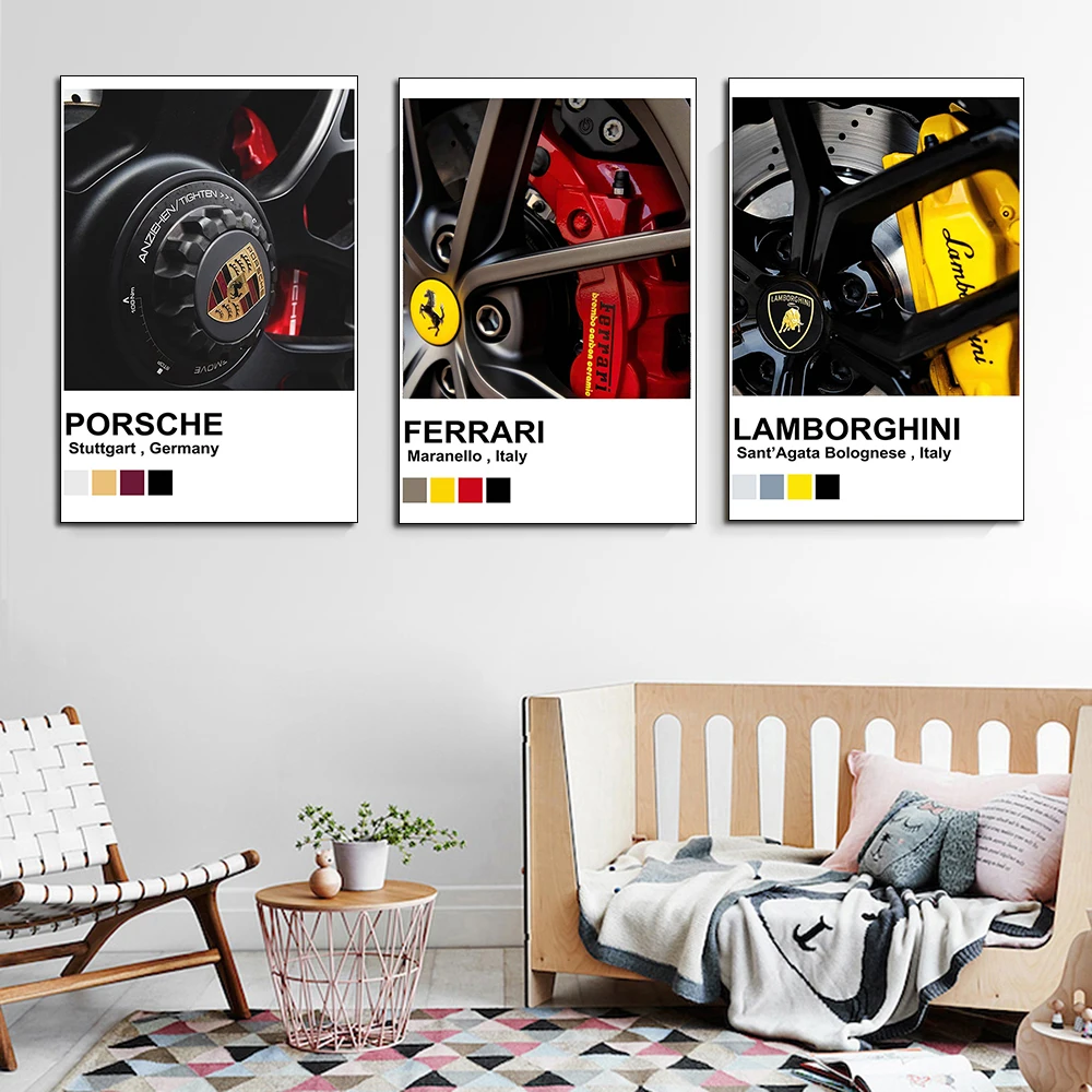Modern Super Sport Car Brake Sign Poster And Print Race Car Canvas Painting Wall Art Living Boy Room Home Decoration Fan Gift
Modern Super Sport Car Brake Sign Poster And Print Race Car Canvas Painting Wall Art Living Boy Room Home Decoration Fan Gift