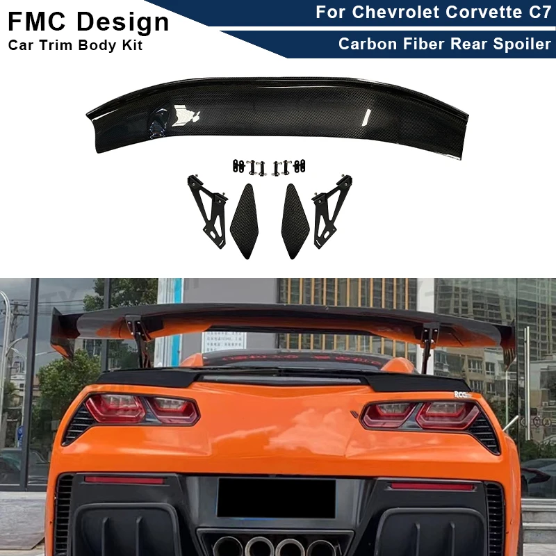 Carbon Fiber Car Rear Trunk Spoiler Rear Wing Tail Wing Parts for Chevrolet Corvette C7 Upgrade Body kit
Carbon Fiber Car Rear Trunk Spoiler Rear Wing Tail Wing Parts for Chevrolet Corvette C7 Upgrade Body kit