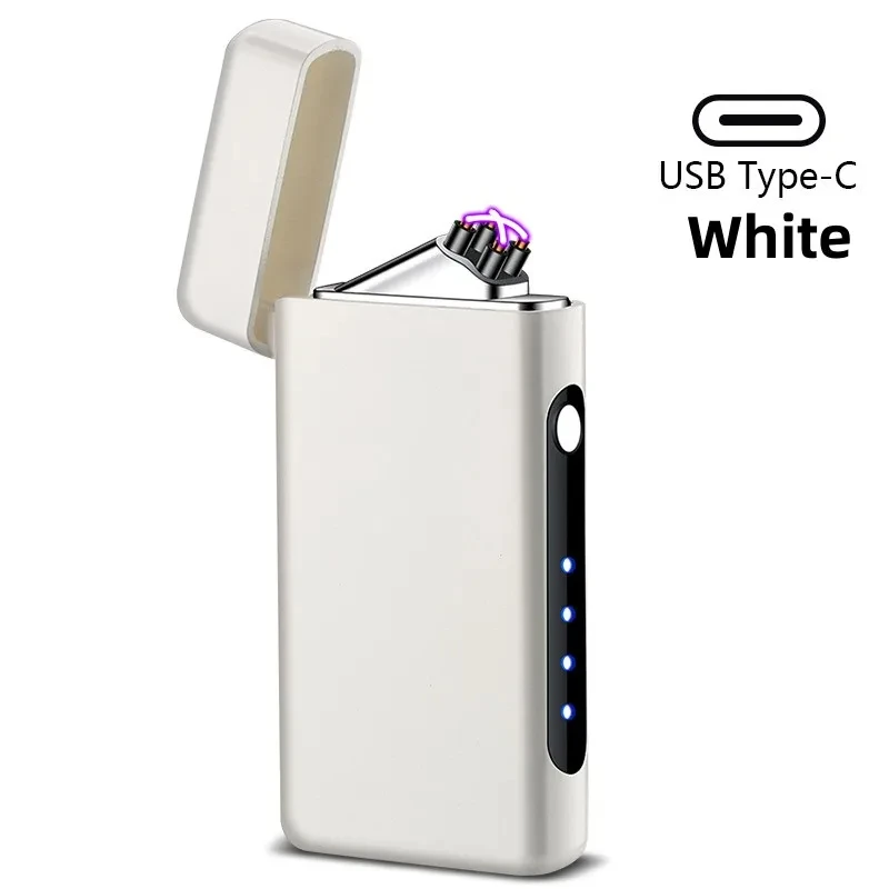 Portable Lightweight Windproof Pulse Cross Double Arc Type-C Quick Charging Plasma Lighter LED Display for Men's Gift
Portable Lightweight Windproof Pulse Cross Double Arc Type-C Quick Charging Plasma Lighter LED Display for Men's Gift