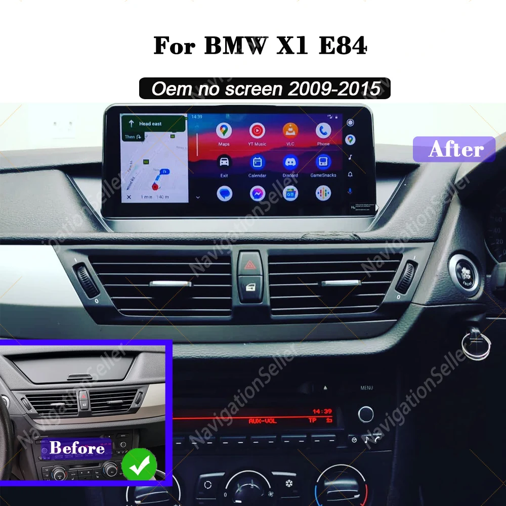 Android 15 For BMW X1 E84 2009- 2015 2K QLED Android Car Radio Multimedia Video Player GPS AI Voice CarPlay Head Unit 4G Stereo
Android 15 For BMW X1 E84 2009- 2015 2K QLED Android Car Radio Multimedia Video Player GPS AI Voice CarPlay Head Unit 4G Stereo