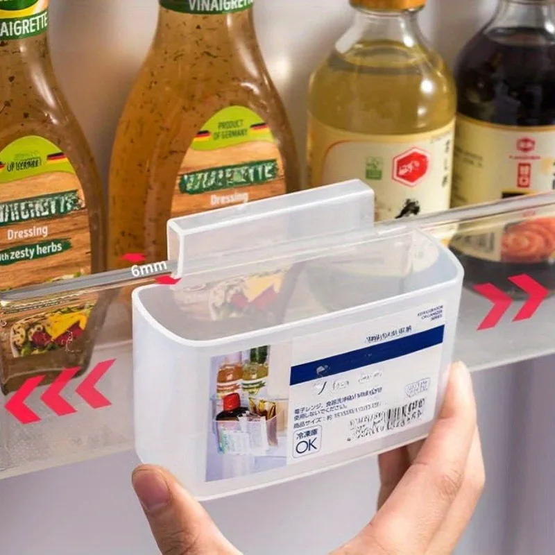 Space Saving Refrigerator Hanging Cheese Slice Organizer - Fits 0.4" Thick Doors, Perfect for Spice Bags and Kitchen Storage
Space Saving Refrigerator Hanging Cheese Slice Organizer - Fits 0.4" Thick Doors, Perfect for Spice Bags and Kitchen Storage