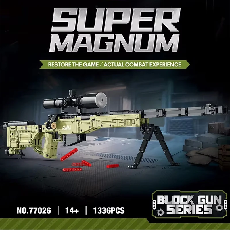 WW2 AWM Sniper Rifle Model Military Weapons Building Blocks Set - 98k & M24 Gun Toy for Boys Creative Festival Gift
WW2 AWM Sniper Rifle Model Military Weapons Building Blocks Set - 98k & M24 Gun Toy for Boys Creative Festival Gift