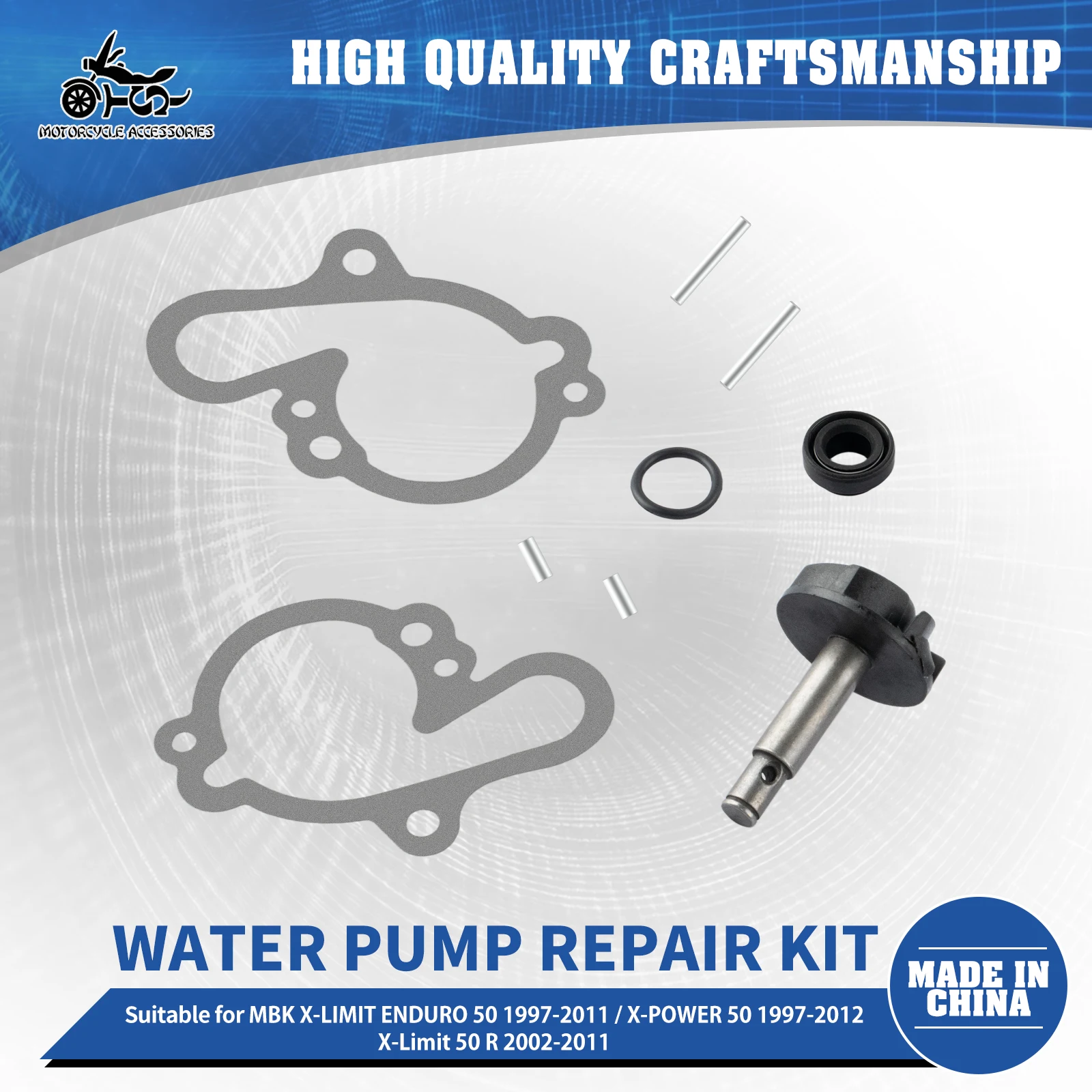 SJ Motorcycle Accessories Water Pump Repair Kit For MBK X-Limit 50 SM Endro 50 Supermotard 50 2T 100110080
SJ Motorcycle Accessories Water Pump Repair Kit For MBK X-Limit 50 SM Endro 50 Supermotard 50 2T 100110080