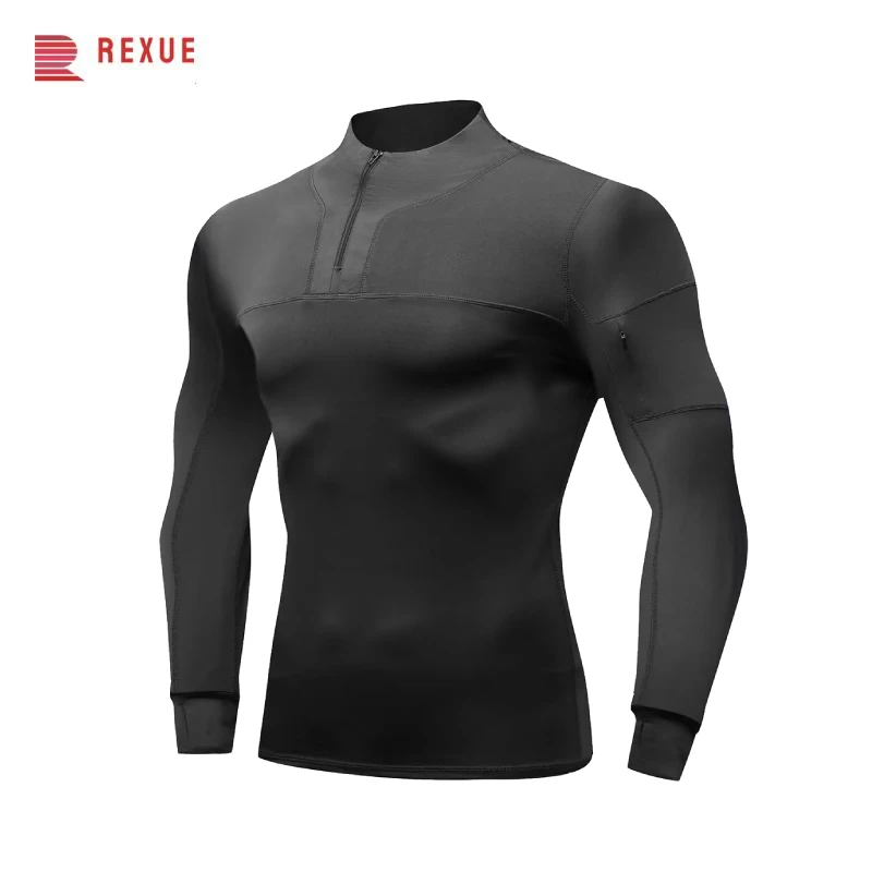 Mens Long Sleeve Running Shirt Zipped Tight Fleece Rashguard Tops Winter Fitness Jacket Outdoor Workout Athletic Muscle Coats
Mens Long Sleeve Running Shirt Zipped Tight Fleece Rashguard Tops Winter Fitness Jacket Outdoor Workout Athletic Muscle Coats