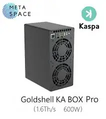 Бесплатная доставка, Goldshell KA Box Pro Kaspa Miner 1.6th/s 600 Вт, домашняя Майнинг с блоком питания
Бесплатная доставка, Goldshell KA Box Pro Kaspa Miner 1.6th/s 600 Вт, домашняя Майнинг с блоком питания