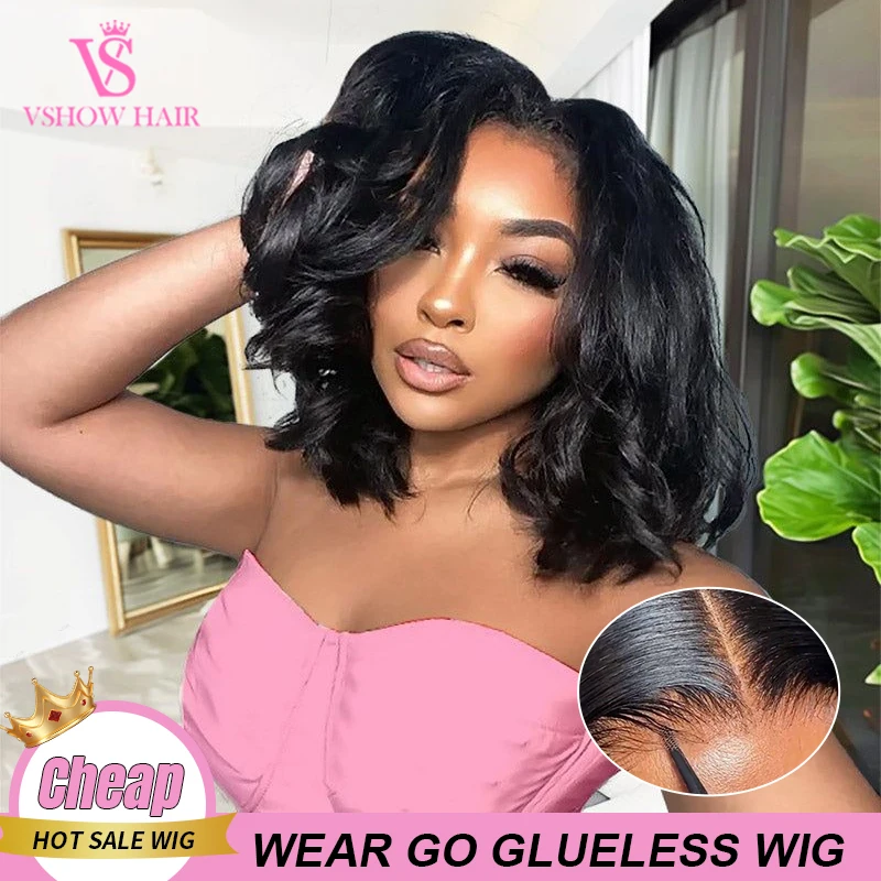 VSHOW Body Wave Short Bob Wig Human Hair Glueless Wig Wear And Go Precut 6x4 Swiss HD Lace Preplucked For Black Women
VSHOW Body Wave Short Bob Wig Human Hair Glueless Wig Wear And Go Precut 6x4 Swiss HD Lace Preplucked For Black Women