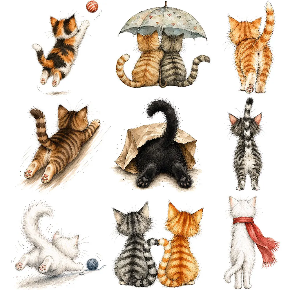 Cartoon Cat Thermal Heat Transfer Iron On Patch Washable DIY Clothing Sticker Fusible Applique For Garment Decoration Repair
Cartoon Cat Thermal Heat Transfer Iron On Patch Washable DIY Clothing Sticker Fusible Applique For Garment Decoration Repair