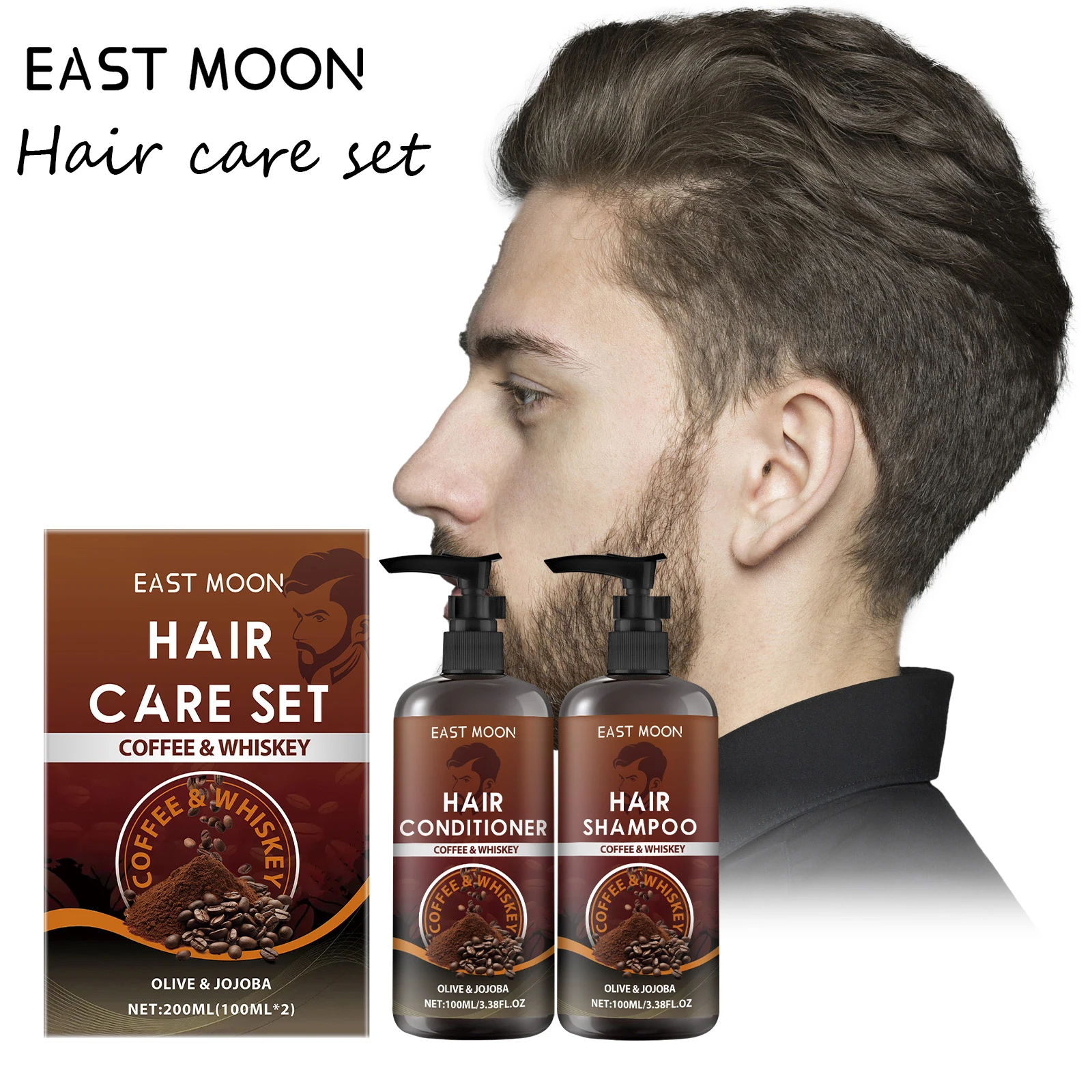 East Moon Кофе Виски Набор для ухода за волосами Облегчение дискомфорта кожи головы Питательные корни Предотвращение выпадения волос Контроль жирности Мужской набор для ухода за волосами
East Moon Кофе Виски Набор для ухода за волосами Облегчение дискомфорта кожи головы Питательные корни Предотвращение выпадения волос Контроль жирности Мужской набор для ухода за волосами