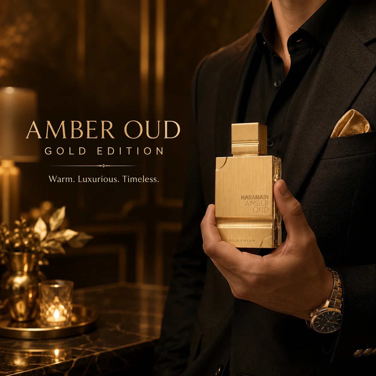 Al Haramain Amber Oud Gold Edition Eau de Parfum, Warm Luxurious Timeless Fragrance, Golden Amber Oud Oriental Woody Scent, Brushed Gold Premium Bottle for Formal Dinners, Celebrations and Elegant Gifting
Al Haramain Amber Oud Gold Edition Eau de Parfum, Warm Luxurious Timeless Fragrance, Golden Amber Oud Oriental Woody Scent, Brushed Gold Premium Bottle for Formal Dinners, Celebrations and Elegant Gifting