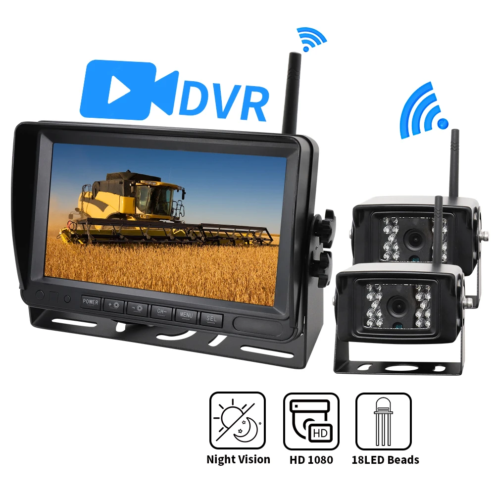 High Definition Wireless AHD Camera With 1280x720 7 Inch DVR Monitor Night Vision Reverse Backup For Truck Bus And Car
High Definition Wireless AHD Camera With 1280x720 7 Inch DVR Monitor Night Vision Reverse Backup For Truck Bus And Car