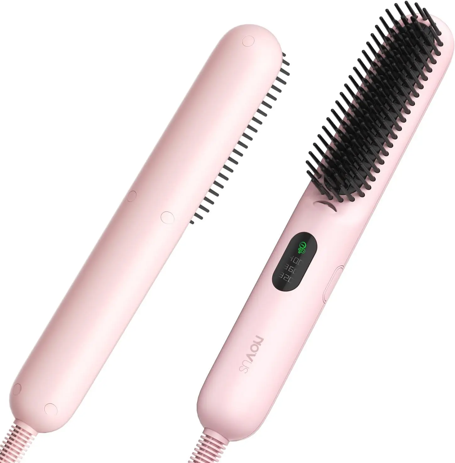 Hair Straightener Brush: Straightening Comb with Negative Iron for Women 3 Temp Settings & LED Display, 20s Fast Heating
Hair Straightener Brush: Straightening Comb with Negative Iron for Women 3 Temp Settings & LED Display, 20s Fast Heating