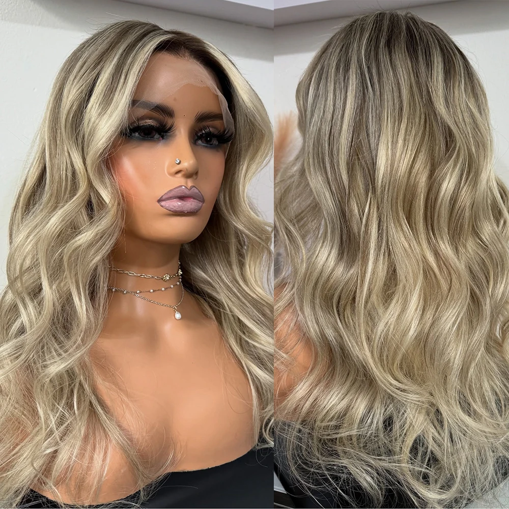 Dirty Creamy Balayage Blonde Long Wavy Wig Rooted Ombré Virgin Human Hair Wig HD Invisible 150% Density Luxury Lace Front Wig
Dirty Creamy Balayage Blonde Long Wavy Wig Rooted Ombré Virgin Human Hair Wig HD Invisible 150% Density Luxury Lace Front Wig