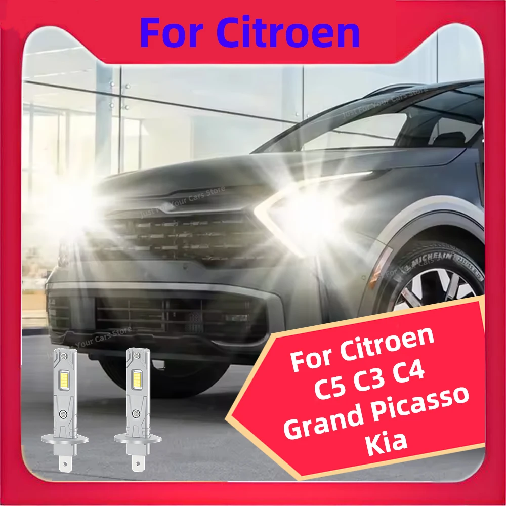 2x LED Canbus Headlight Bulb 30000LM LED Car Head Fog Light Fanless H1 Led CSP 3570 Chips For Citroen C5 C3 C4 Grand Picasso Kia
2x LED Canbus Headlight Bulb 30000LM LED Car Head Fog Light Fanless H1 Led CSP 3570 Chips For Citroen C5 C3 C4 Grand Picasso Kia