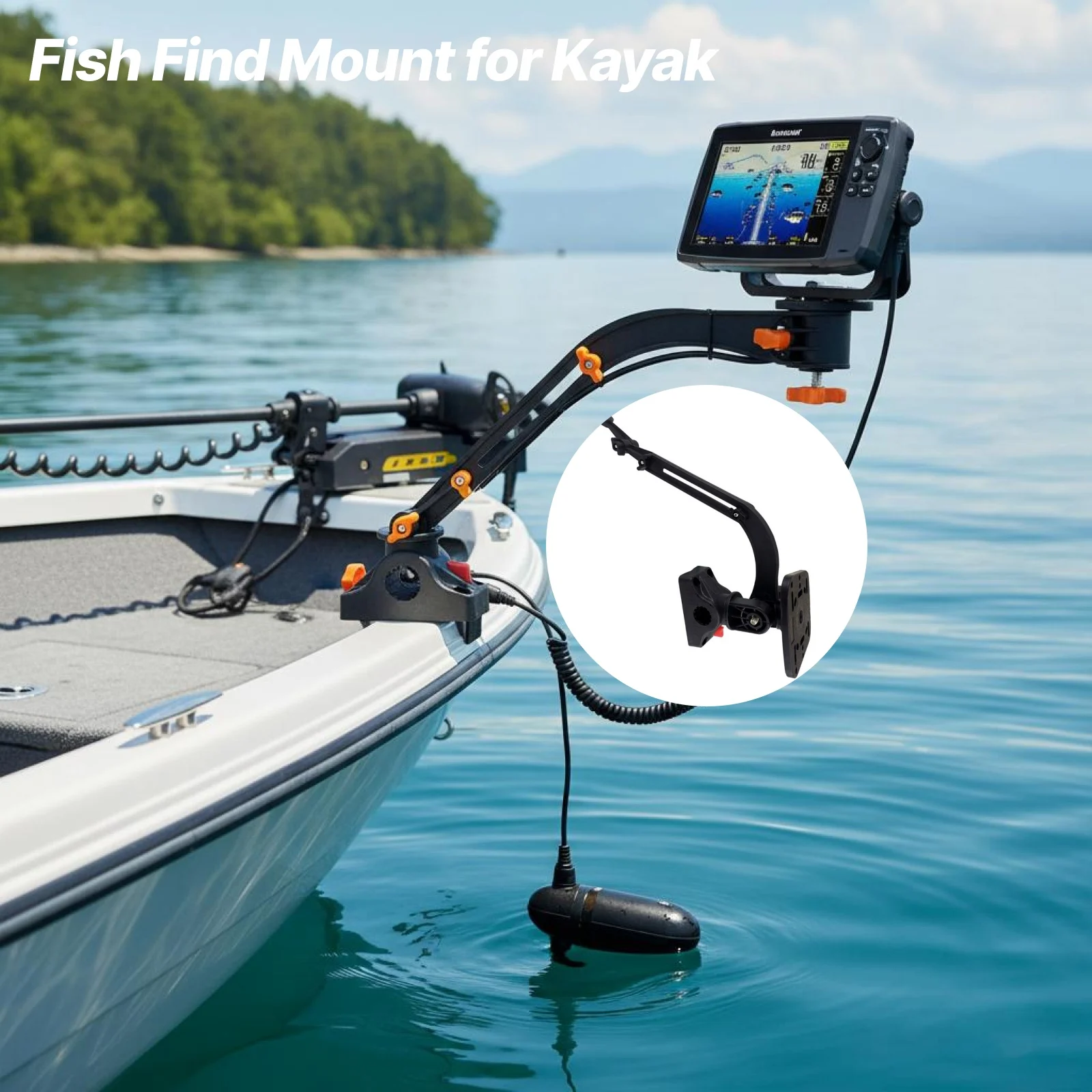 Sturdy Nylon Kayak Fish Find Mount 25mm Ball Adapter Universal Portable Fish Finder Transducer Holder for Yacht Boat
Sturdy Nylon Kayak Fish Find Mount 25mm Ball Adapter Universal Portable Fish Finder Transducer Holder for Yacht Boat