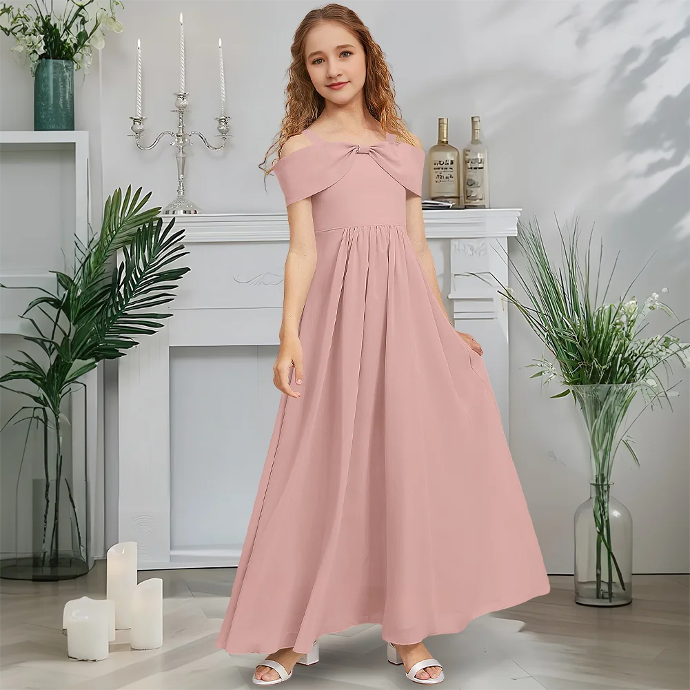 Celestial Ice Cold-Shoulder Junior Bridesmaid Dress Frosted Sapphire Flower Girl Dress A-Line Chiffon Floor-Length Winter Gala
Celestial Ice Cold-Shoulder Junior Bridesmaid Dress Frosted Sapphire Flower Girl Dress A-Line Chiffon Floor-Length Winter Gala