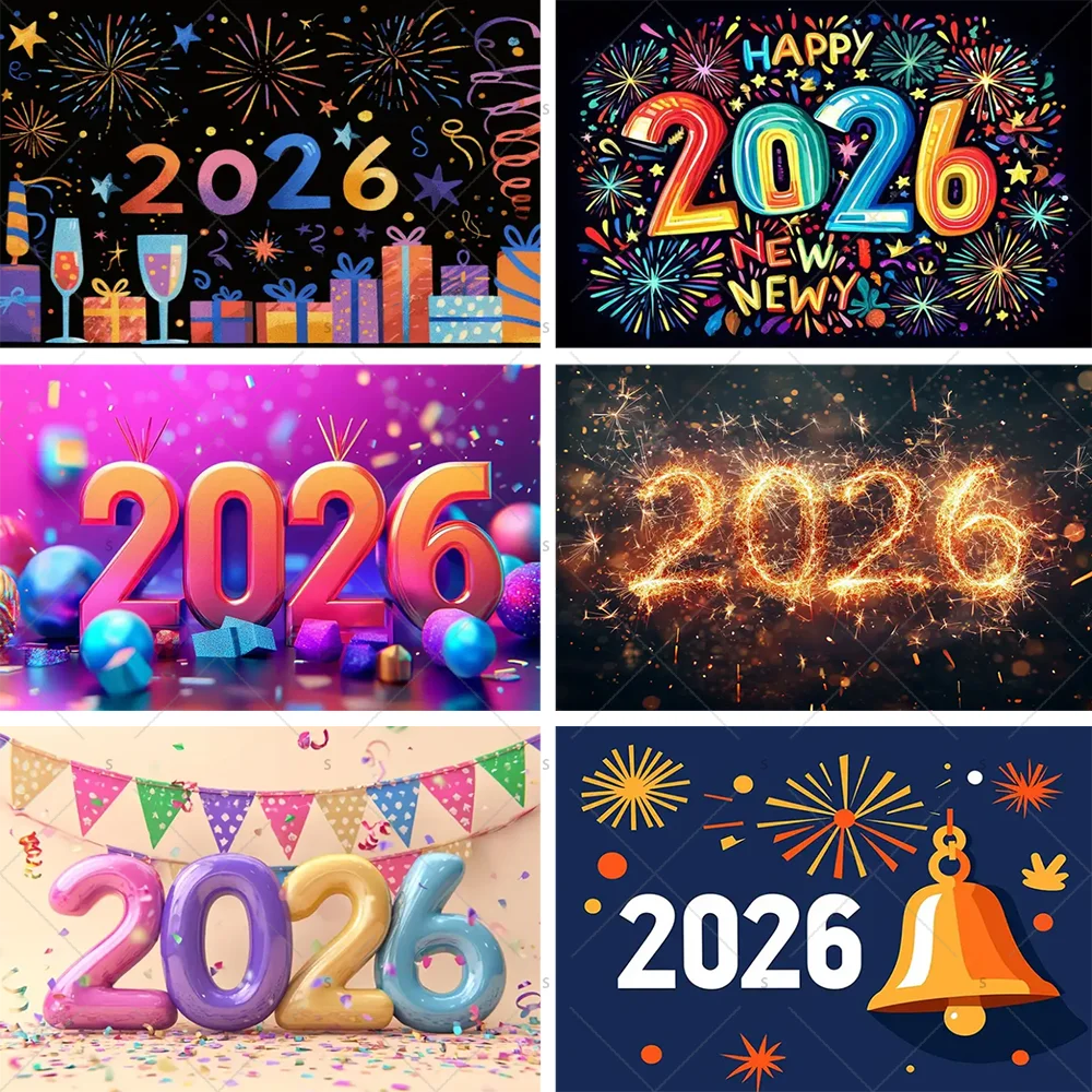 2026 Happy New Year Theme Party Decor Backdrop Baby Shower Supplies Banner Wine Glasses Balloons Background Photo Shoot Props
2026 Happy New Year Theme Party Decor Backdrop Baby Shower Supplies Banner Wine Glasses Balloons Background Photo Shoot Props