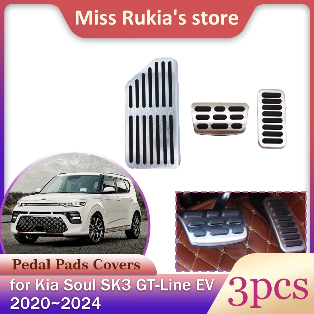 Автомобильная педаль тормоза газа для Kia Soul SK3 GT-Line EV 2020 ~ 2024 2021, нержавеющая сталь, нескользящая подставка для ног, педали, крышка, аксессуары
Автомобильная педаль тормоза газа для Kia Soul SK3 GT-Line EV 2020 ~ 2024 2021, нержавеющая сталь, нескользящая подставка для ног, педали, крышка, аксессуары