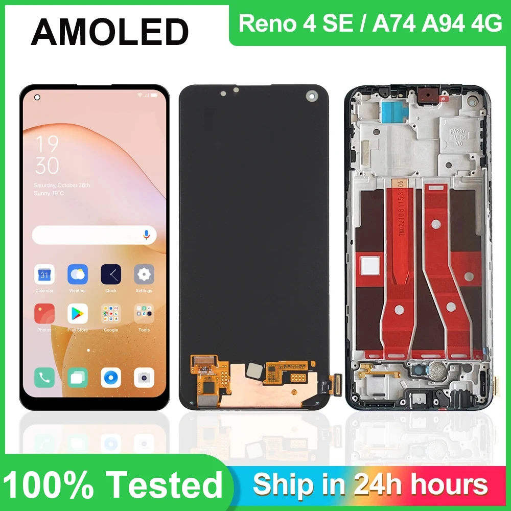 Экран Amoled Reno4 SE 6,43 дюйма, для Oppo A94 4G CPH2203, сменный ЖК-экран для OPPO A72 4G CHP2219, дисплей с рамкой
Экран Amoled Reno4 SE 6,43 дюйма, для Oppo A94 4G CPH2203, сменный ЖК-экран для OPPO A72 4G CHP2219, дисплей с рамкой