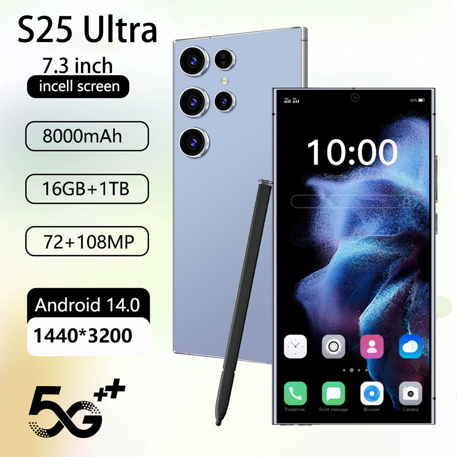 2025 Hot S25 Ultra 7,3 дюйма HD Global Android 15 Edition Двойная карта 8000 мАч Батарея Функция распознавания лиц
2025 Hot S25 Ultra 7,3 дюйма HD Global Android 15 Edition Двойная карта 8000 мАч Батарея Функция распознавания лиц