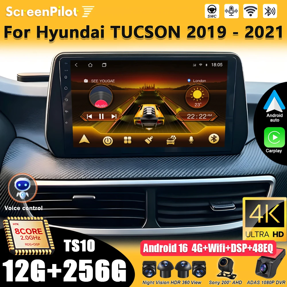 Android 16 For Hyundai Tucson NX4E NX4A 2018 2019 20 Wireless Android Auto Bluetooth GPS Navigation Touch Screen 8 Core Wifi
Android 16 For Hyundai Tucson NX4E NX4A 2018 2019 20 Wireless Android Auto Bluetooth GPS Navigation Touch Screen 8 Core Wifi