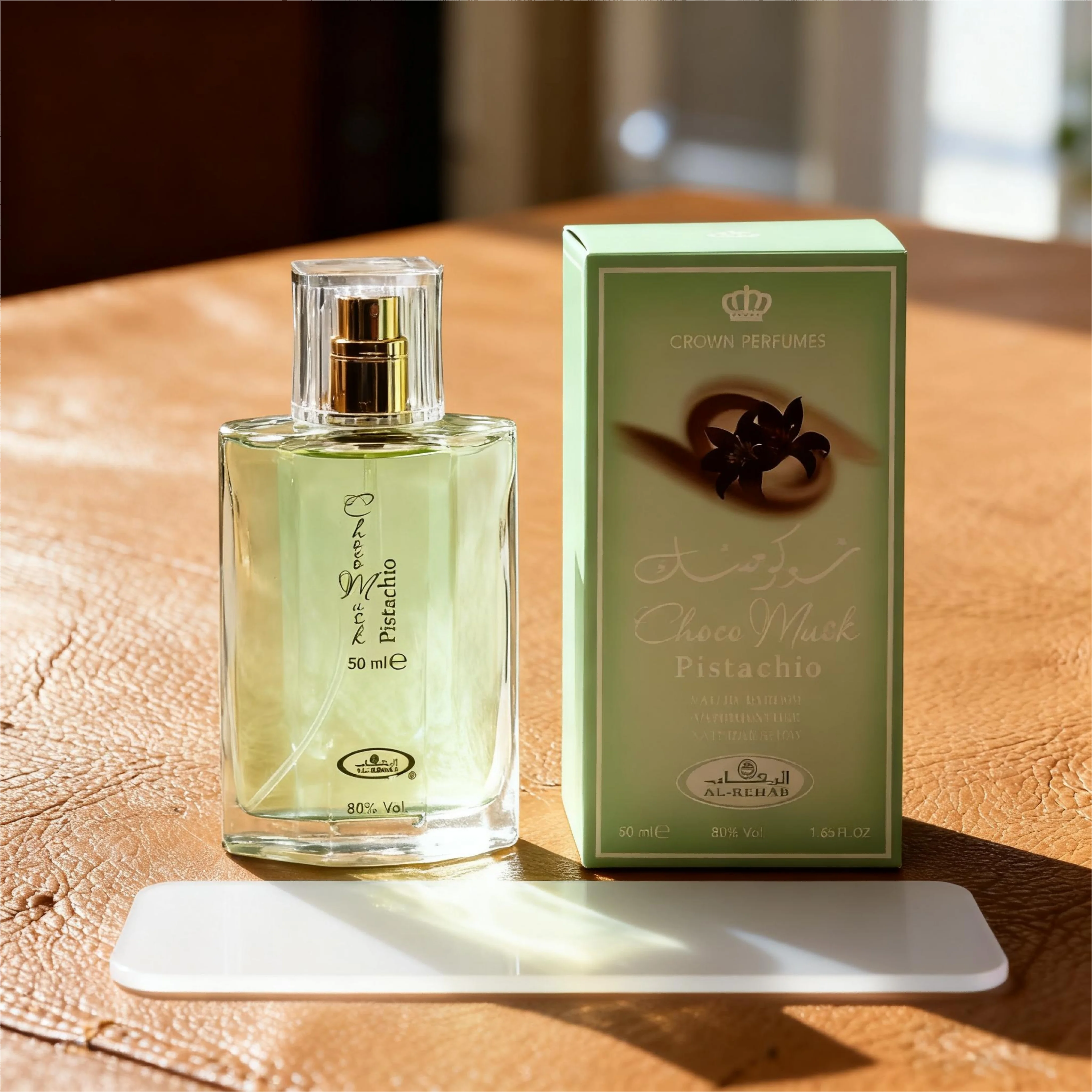 Al Rehab Choco Musk Pistachio Unisex Perfume 50ml Long Lasting Cozy Scent
Al Rehab Choco Musk Pistachio Unisex Perfume 50ml Long Lasting Cozy Scent