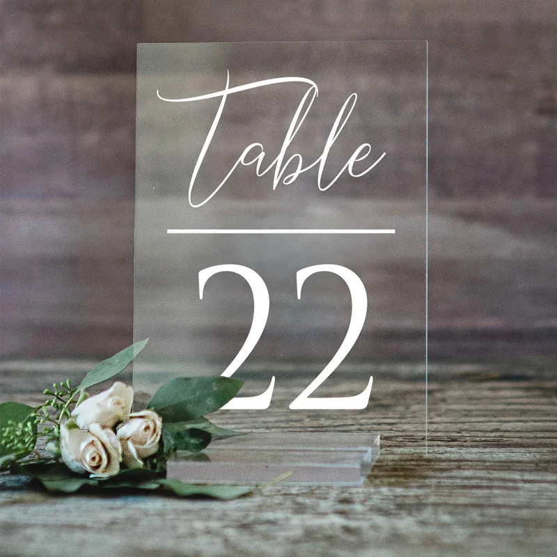 Wedding Table Numbers with Acrylic Holders Clear Acrylic Wedding Signage Table Numbers for Wedding Centerpieces
Wedding Table Numbers with Acrylic Holders Clear Acrylic Wedding Signage Table Numbers for Wedding Centerpieces