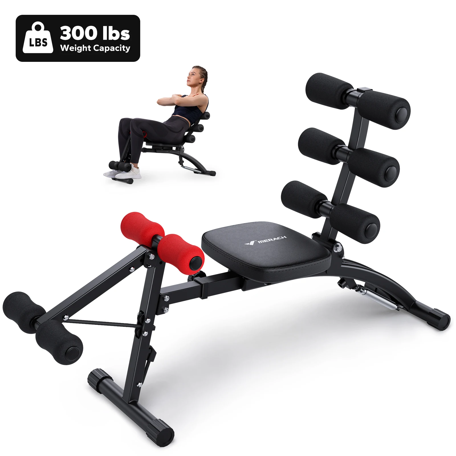 MERACH Ab Machine Multi-Functional Adjustable Ab Trainer Workout Bench for Home Gym Sit Up Machine for Abdominal Exercise Chair
MERACH Ab Machine Multi-Functional Adjustable Ab Trainer Workout Bench for Home Gym Sit Up Machine for Abdominal Exercise Chair